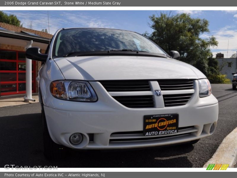 Stone White / Medium Slate Gray 2006 Dodge Grand Caravan SXT