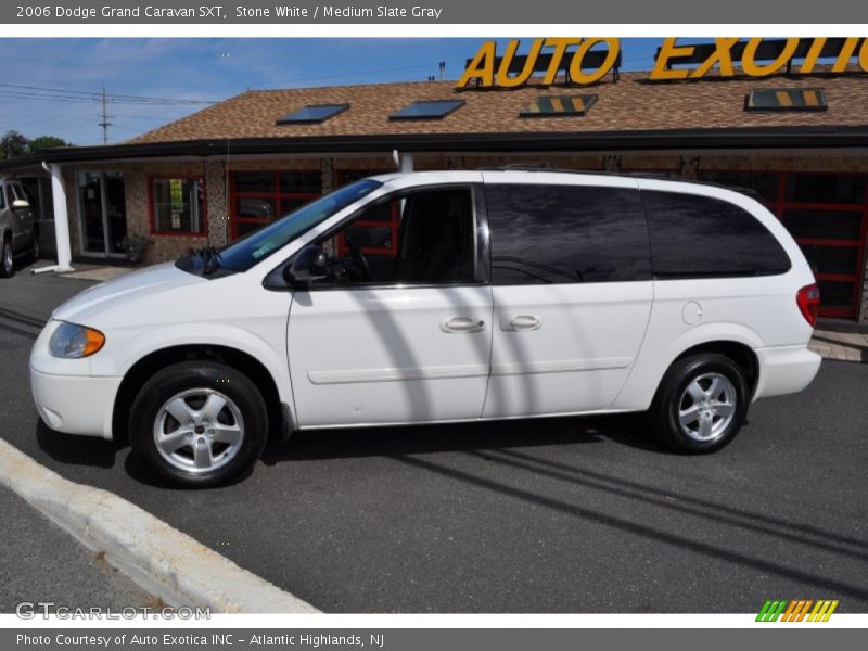Stone White / Medium Slate Gray 2006 Dodge Grand Caravan SXT