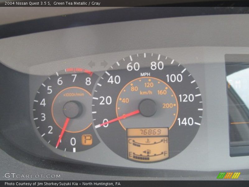 Green Tea Metallic / Gray 2004 Nissan Quest 3.5 S