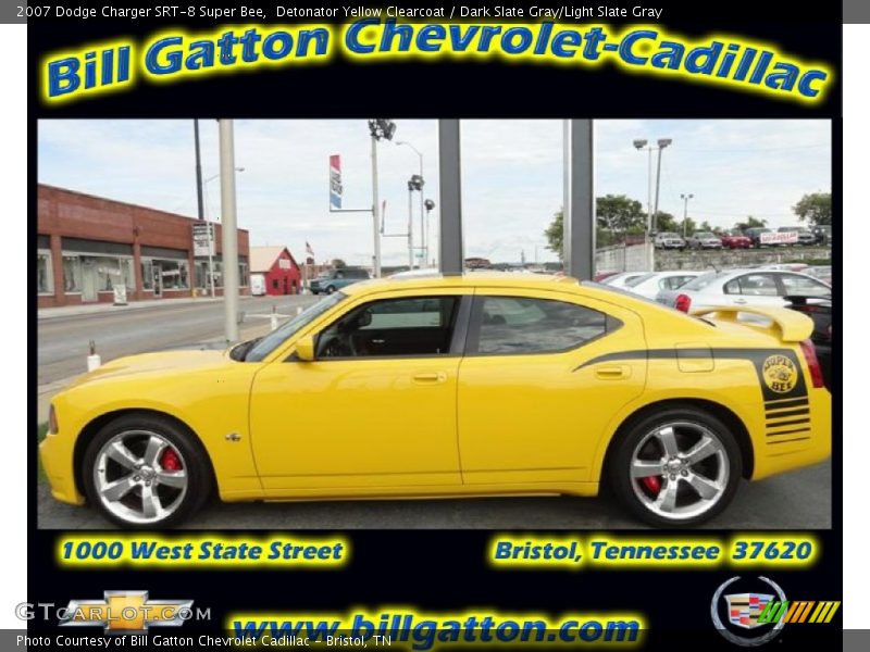 Detonator Yellow Clearcoat / Dark Slate Gray/Light Slate Gray 2007 Dodge Charger SRT-8 Super Bee