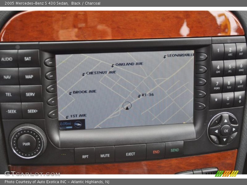 Navigation of 2005 S 430 Sedan