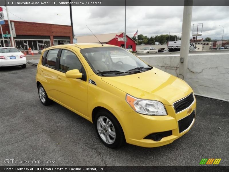 Summer Yellow / Charcoal 2011 Chevrolet Aveo Aveo5 LT