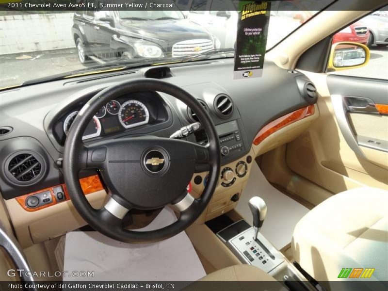 Summer Yellow / Charcoal 2011 Chevrolet Aveo Aveo5 LT