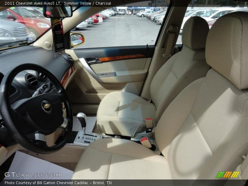 Summer Yellow / Charcoal 2011 Chevrolet Aveo Aveo5 LT
