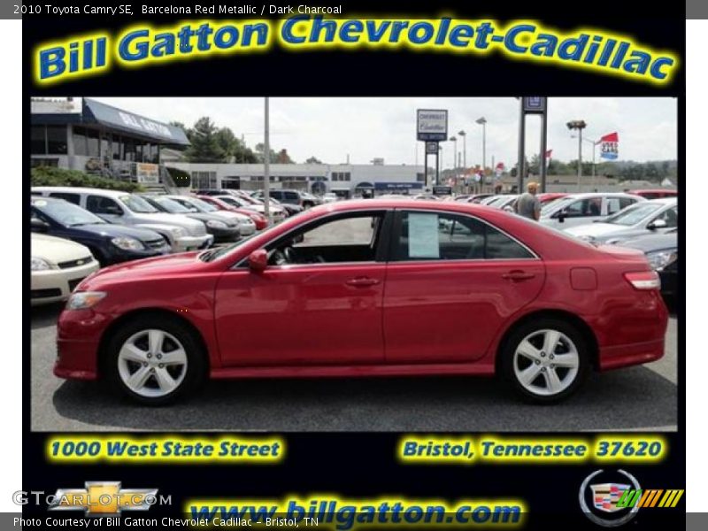 Barcelona Red Metallic / Dark Charcoal 2010 Toyota Camry SE