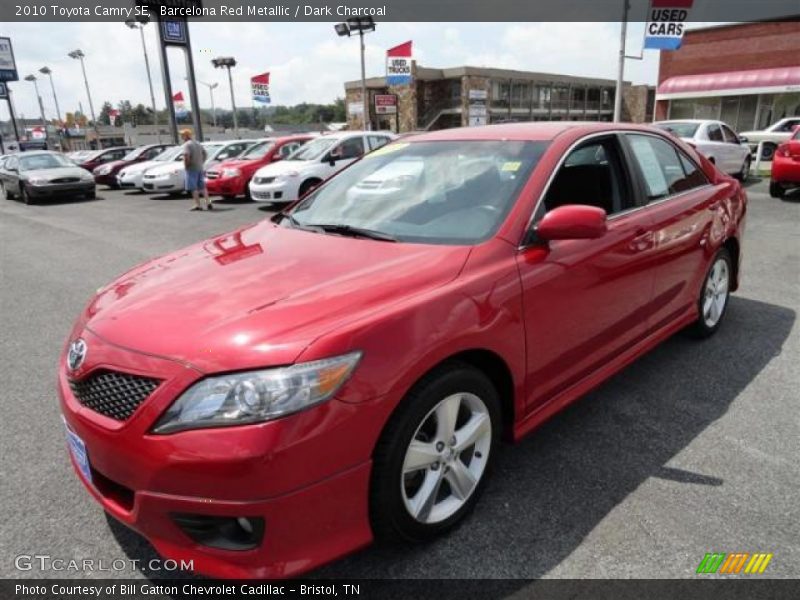Barcelona Red Metallic / Dark Charcoal 2010 Toyota Camry SE