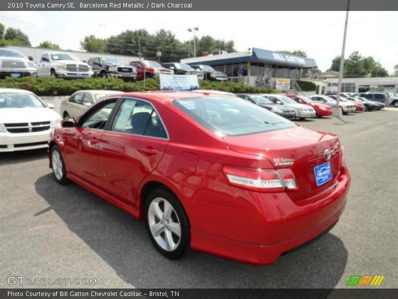 Barcelona Red Metallic / Dark Charcoal 2010 Toyota Camry SE