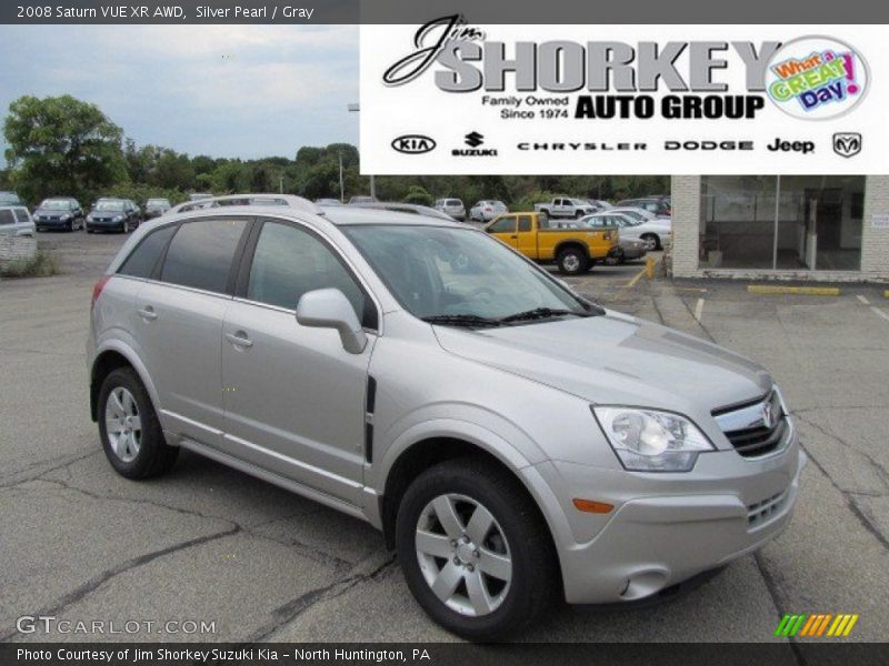 Silver Pearl / Gray 2008 Saturn VUE XR AWD