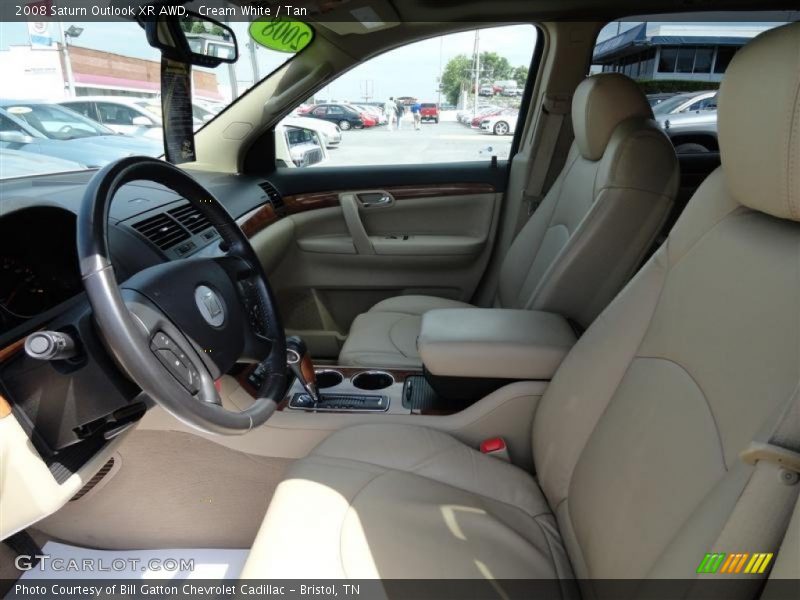 Cream White / Tan 2008 Saturn Outlook XR AWD