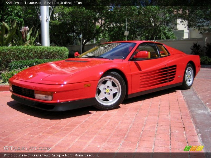 Front 3/4 View of 1990 Testarossa 