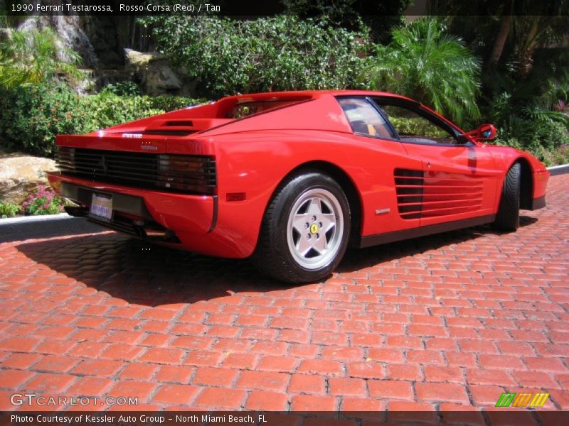 Rosso Corsa (Red) / Tan 1990 Ferrari Testarossa