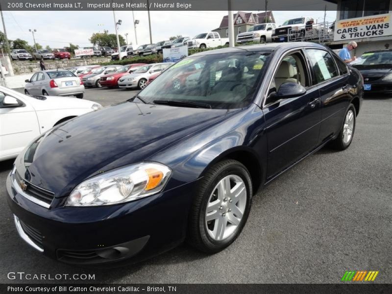 Imperial Blue Metallic / Neutral Beige 2008 Chevrolet Impala LT