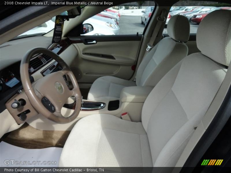 Imperial Blue Metallic / Neutral Beige 2008 Chevrolet Impala LT