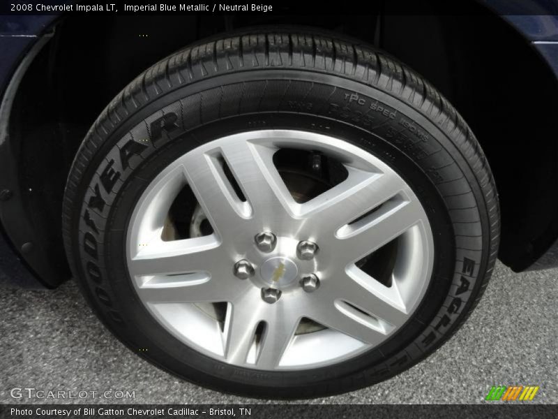 Imperial Blue Metallic / Neutral Beige 2008 Chevrolet Impala LT
