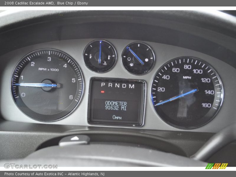 Blue Chip / Ebony 2008 Cadillac Escalade AWD