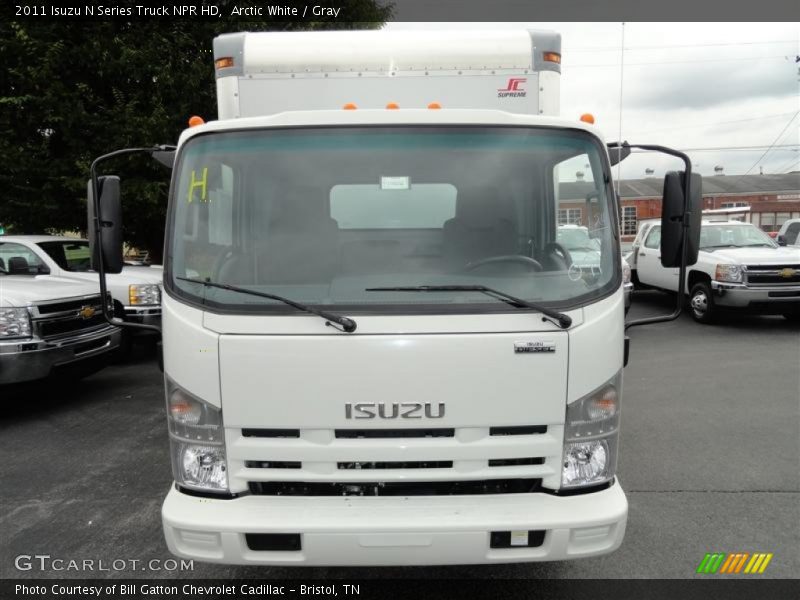 Arctic White / Gray 2011 Isuzu N Series Truck NPR HD