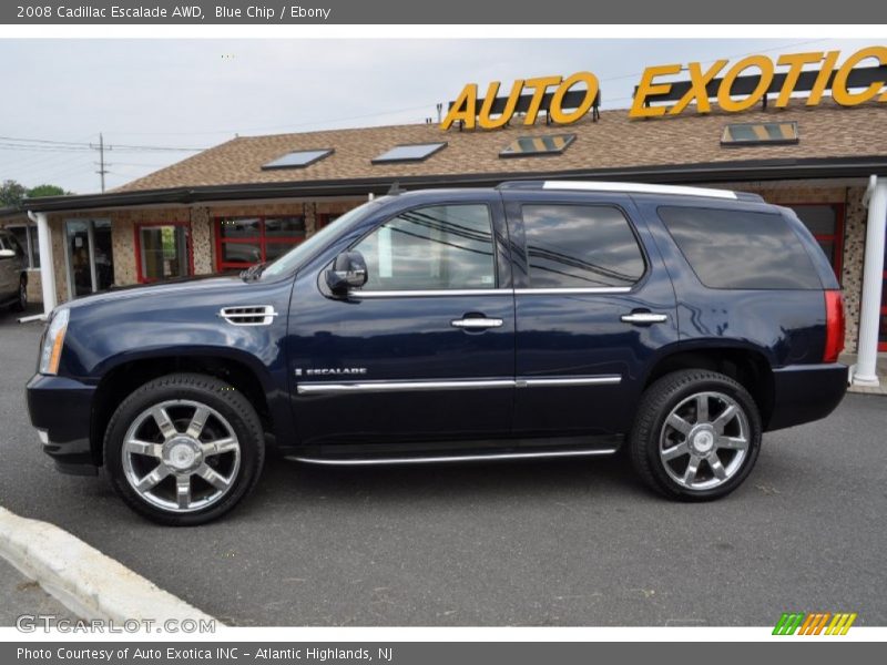 Blue Chip / Ebony 2008 Cadillac Escalade AWD