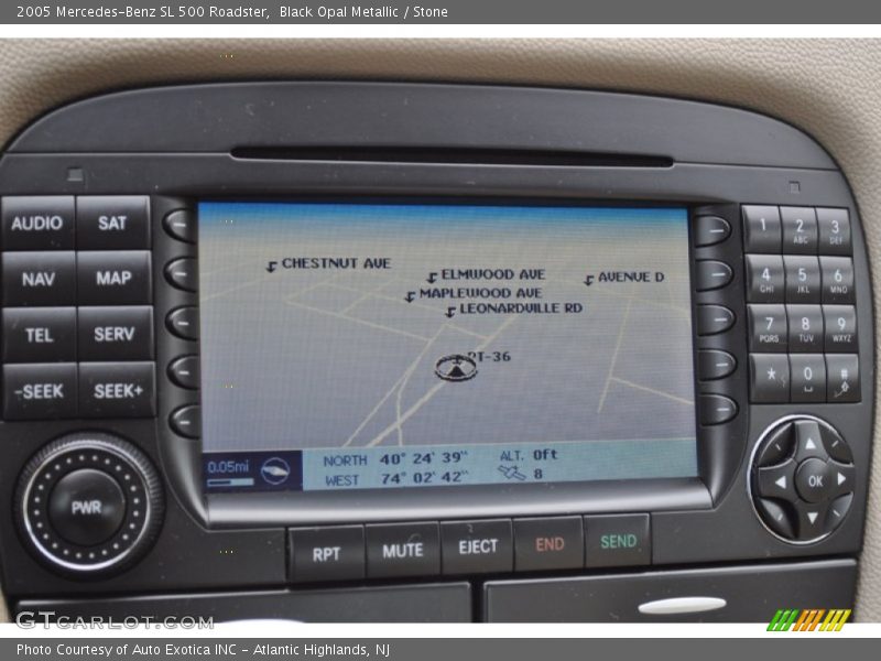 Navigation of 2005 SL 500 Roadster