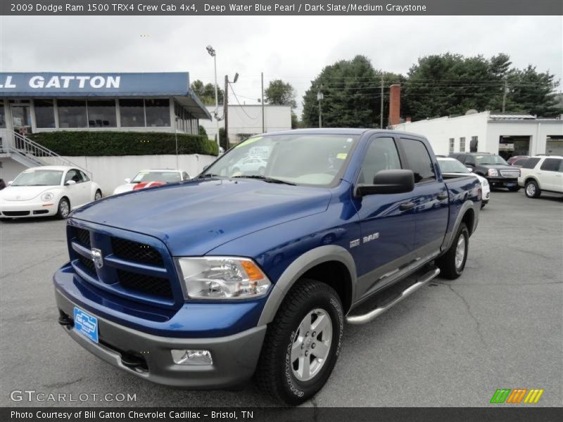 Deep Water Blue Pearl / Dark Slate/Medium Graystone 2009 Dodge Ram 1500 TRX4 Crew Cab 4x4