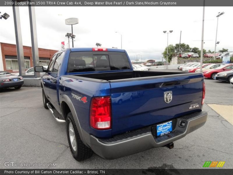 Deep Water Blue Pearl / Dark Slate/Medium Graystone 2009 Dodge Ram 1500 TRX4 Crew Cab 4x4