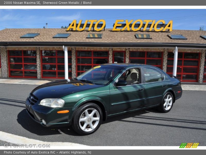 Sherwood Green Metallic / Blond 2000 Nissan Maxima SE