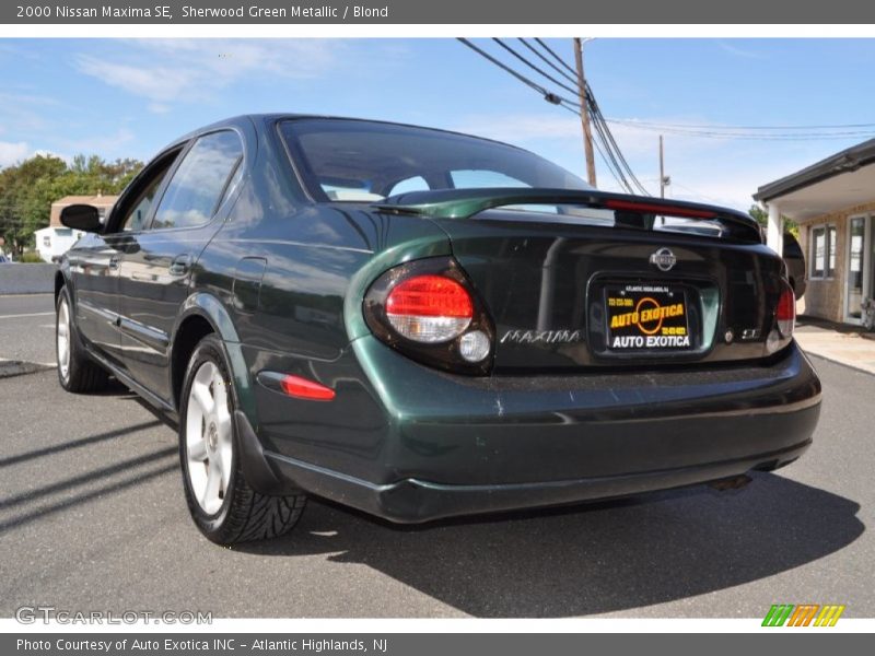 Sherwood Green Metallic / Blond 2000 Nissan Maxima SE