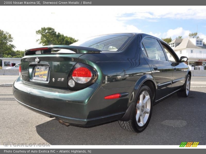 Sherwood Green Metallic / Blond 2000 Nissan Maxima SE