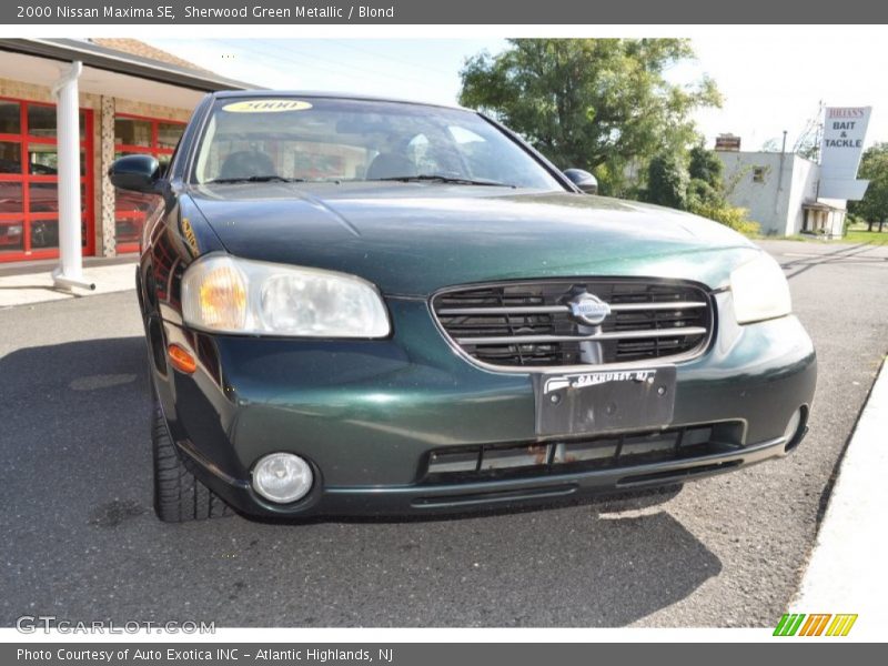Sherwood Green Metallic / Blond 2000 Nissan Maxima SE