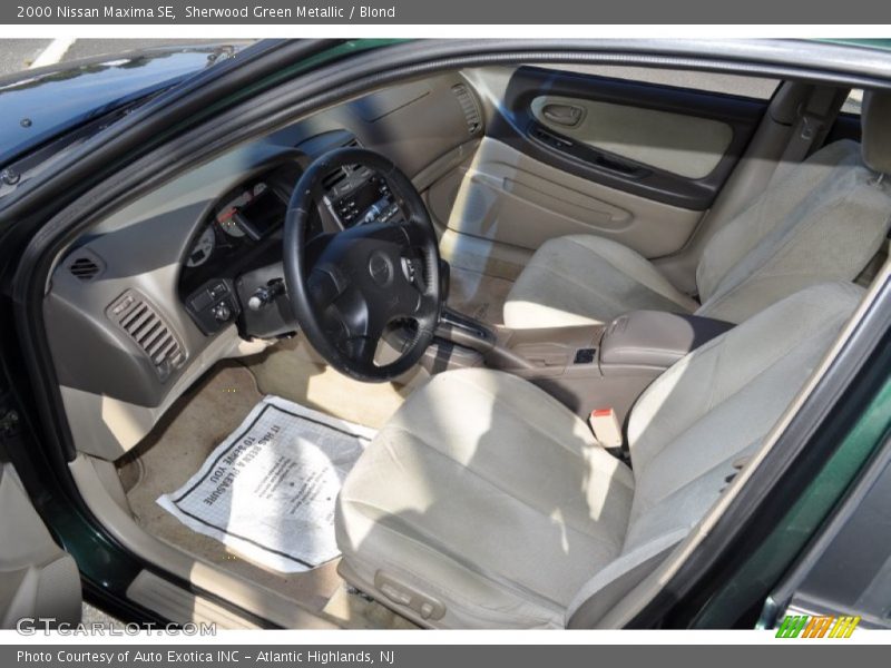 Sherwood Green Metallic / Blond 2000 Nissan Maxima SE