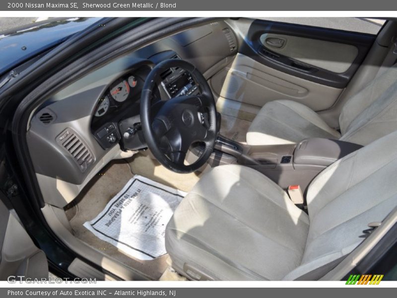 Sherwood Green Metallic / Blond 2000 Nissan Maxima SE