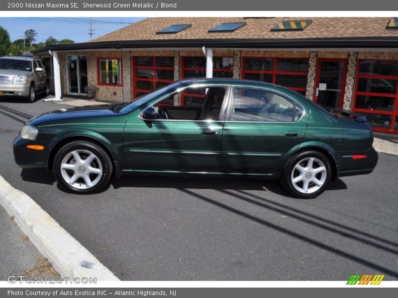 Sherwood Green Metallic / Blond 2000 Nissan Maxima SE