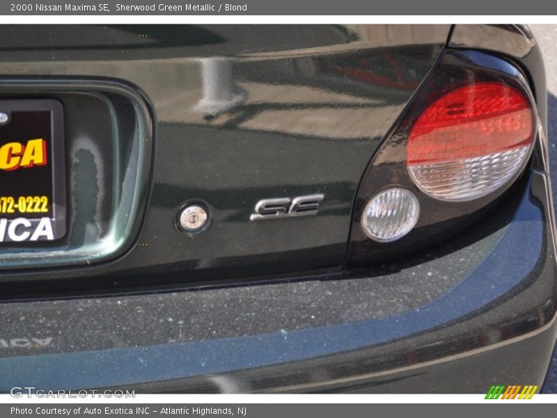 Sherwood Green Metallic / Blond 2000 Nissan Maxima SE