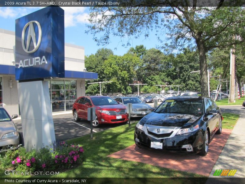 Crystal Black Pearl / Taupe/Ebony 2009 Acura TL 3.7 SH-AWD