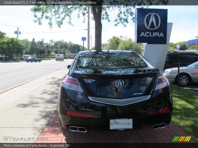 Crystal Black Pearl / Taupe/Ebony 2009 Acura TL 3.7 SH-AWD