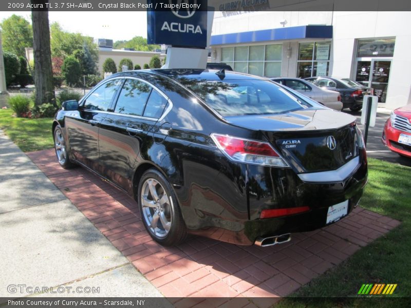 Crystal Black Pearl / Taupe/Ebony 2009 Acura TL 3.7 SH-AWD