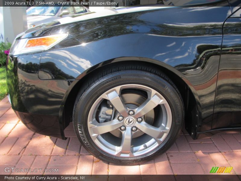 Crystal Black Pearl / Taupe/Ebony 2009 Acura TL 3.7 SH-AWD