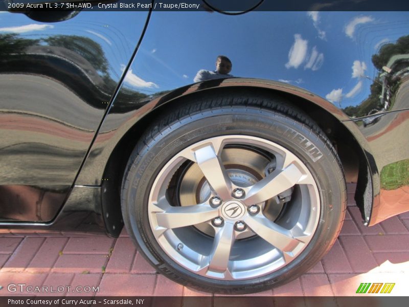 Crystal Black Pearl / Taupe/Ebony 2009 Acura TL 3.7 SH-AWD