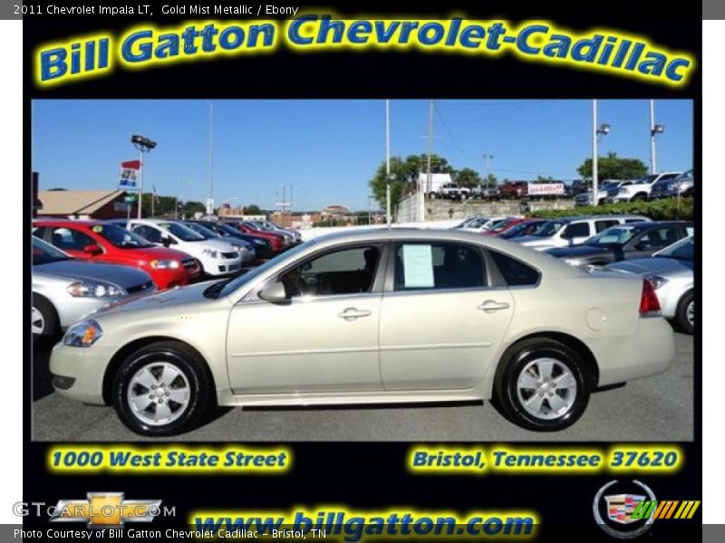Gold Mist Metallic / Ebony 2011 Chevrolet Impala LT