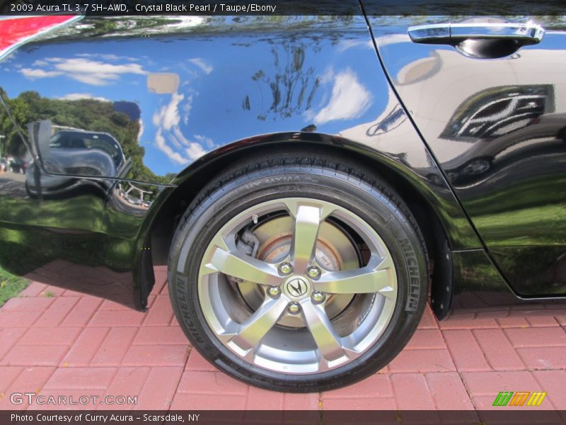 Crystal Black Pearl / Taupe/Ebony 2009 Acura TL 3.7 SH-AWD