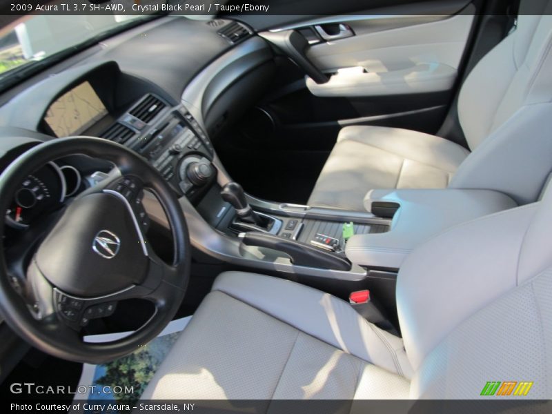 Crystal Black Pearl / Taupe/Ebony 2009 Acura TL 3.7 SH-AWD