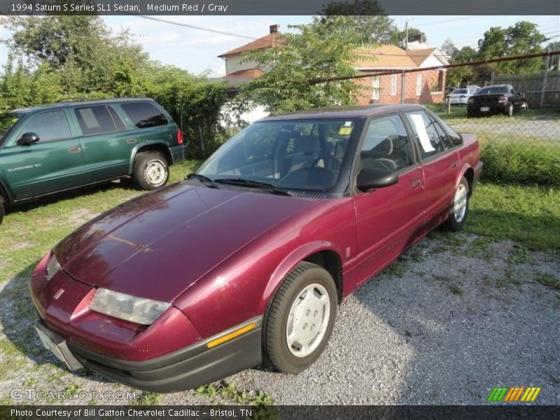 Medium Red / Gray 1994 Saturn S Series SL1 Sedan