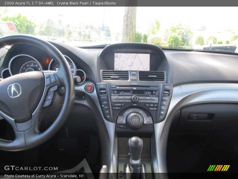 Crystal Black Pearl / Taupe/Ebony 2009 Acura TL 3.7 SH-AWD