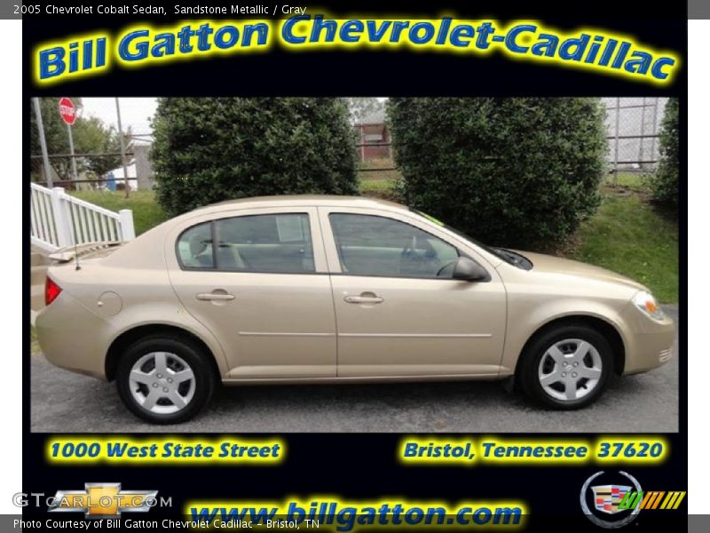 Sandstone Metallic / Gray 2005 Chevrolet Cobalt Sedan