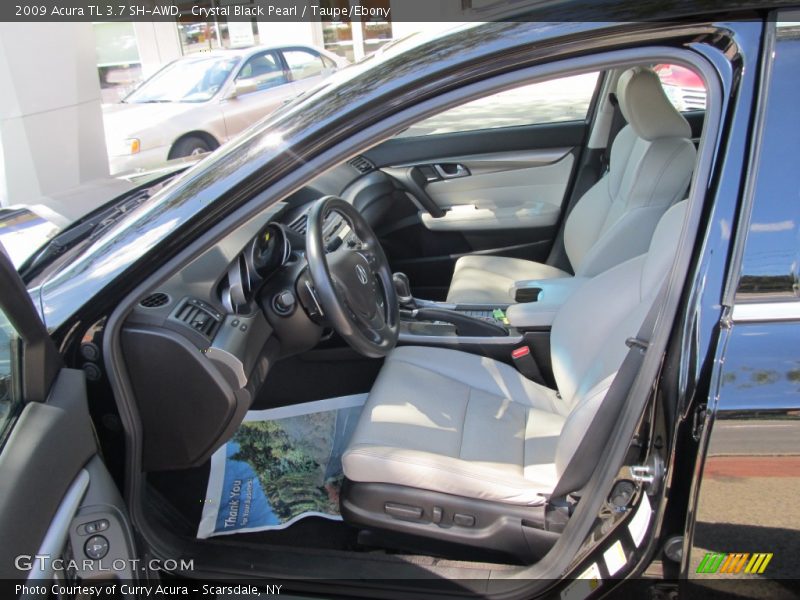 Crystal Black Pearl / Taupe/Ebony 2009 Acura TL 3.7 SH-AWD