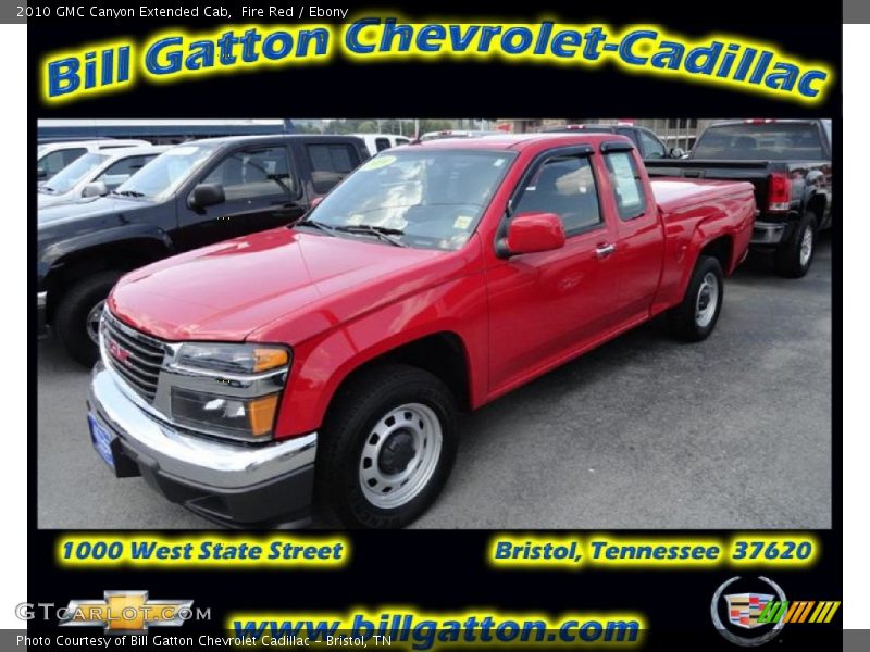 Fire Red / Ebony 2010 GMC Canyon Extended Cab