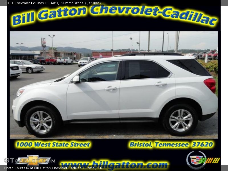 Summit White / Jet Black 2011 Chevrolet Equinox LT AWD