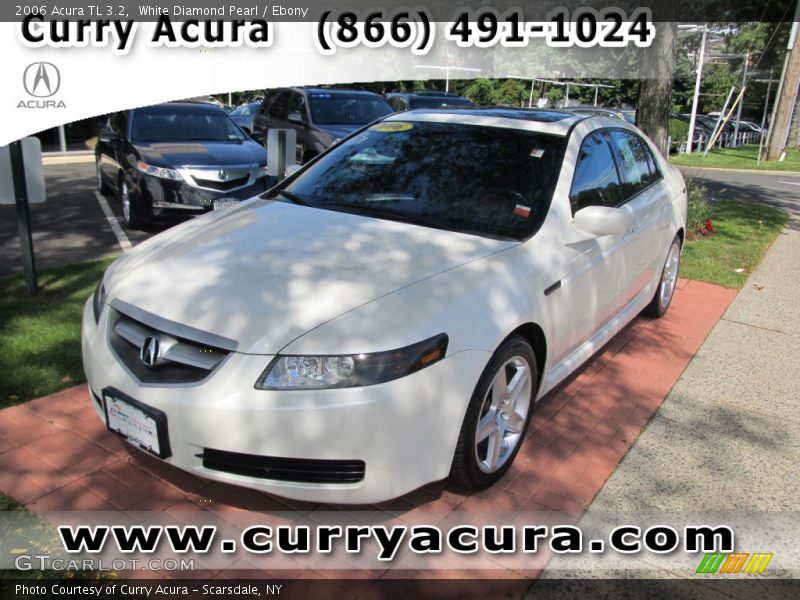 White Diamond Pearl / Ebony 2006 Acura TL 3.2