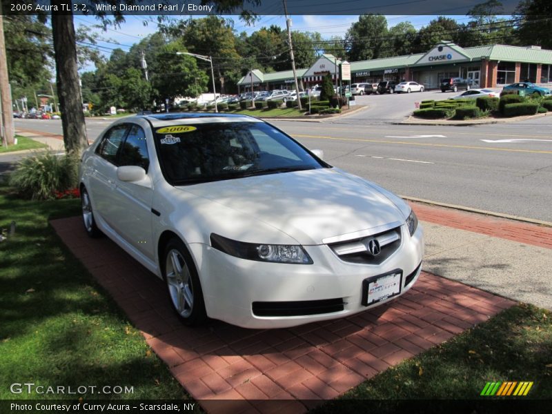 White Diamond Pearl / Ebony 2006 Acura TL 3.2