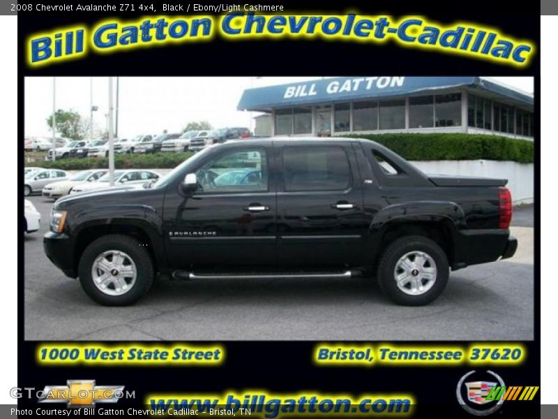 Black / Ebony/Light Cashmere 2008 Chevrolet Avalanche Z71 4x4