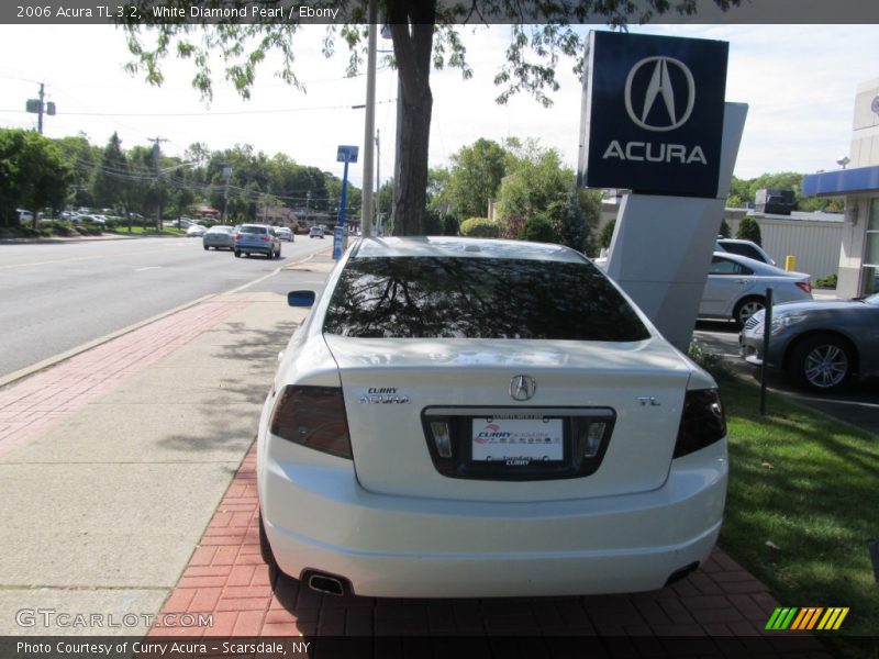 White Diamond Pearl / Ebony 2006 Acura TL 3.2